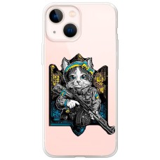 Чохол для iPhone 14 MixCase патріотичні кіт захисник