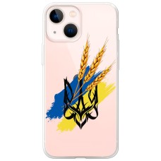 Чохол для iPhone 14 MixCase патріотичні герб із колосками