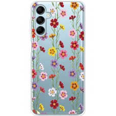 Чохол для Samsung Galaxy M14 (M146) Mixcase квіти патерн квіткових ліан