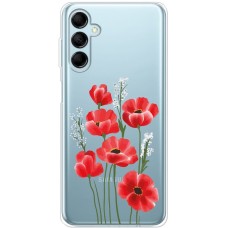 Чохол для Samsung Galaxy M14 (M146) Mixcase квіти маки в польових травах