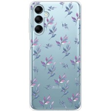 Чохол для Samsung Galaxy M14 (M146) Mixcase квіти патерн гілки з градієнтом