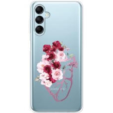 Чохол для Samsung Galaxy M14 (M146) Mixcase квіти серце поросло квітами