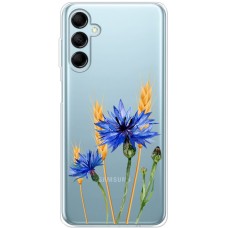 Чохол для Samsung Galaxy M14 (M146) Mixcase квіти волошки в колосках
