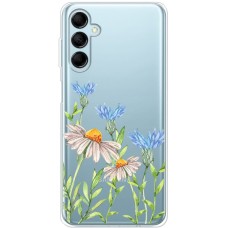 Чохол для Samsung Galaxy M14 (M146) Mixcase квіти волошки та ромашки