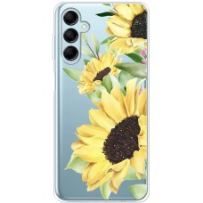 Чохол для Samsung Galaxy M14 (M146) Mixcase квіти великі соняшники