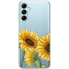 Чохол для Samsung Galaxy M14 (M146) Mixcase квіти три соняшники