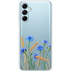 Чохол для Samsung Galaxy M14 (M146) Mixcase квіти волошки в пшениці