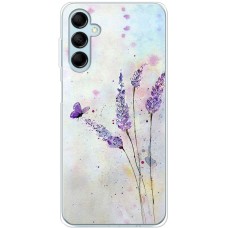 Чохол для Samsung Galaxy M14 (M146) Mixcase квіти акварельна лаванда з метеликом