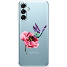 Чохол для Samsung Galaxy M14 (M146) Mixcase квіти колібрі в півоні