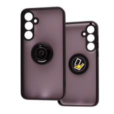 Чохол для Samsung Galaxy S23 FE (S711) LikGus Edging Ring чорний / червоний