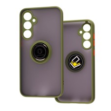 Чохол для Samsung Galaxy S23 FE (S711) LikGus Edging Ring хакі
