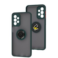 Чохол для Samsung Galaxy A23 LikGus Edging Ring Full оливковий