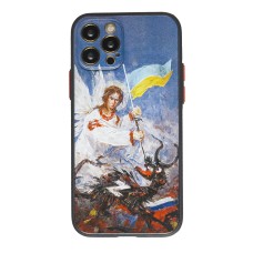 Чохол для iPhone 12 WAVE Ukraine Shadow Matte occupiers away