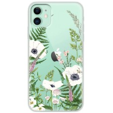 Чохол для iPhone 12 Mixcase квіти білі квіти лісові трави