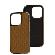 Чохол для iPhone 14 Pro Puloka leather case brown