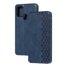 Чохол книжка для Samsung Galaxy A21s (A217) Getman Cubic синій