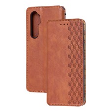 Чохол книжка для Xiaomi Mi Note 10 Lite Getman Cubic коричневий