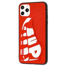Чохол для iPhone 11 Pro Max Sneakers Brand sup червоний/білий