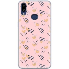 Чохол для Samsung Galaxy A10s (A107) MixCase день закоханих серця на рожевому