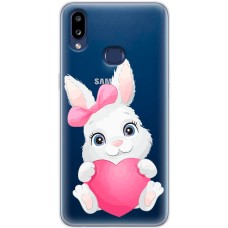 Чохол для Samsung Galaxy A10s (A107) MixCase день закоханих заєць із серцем