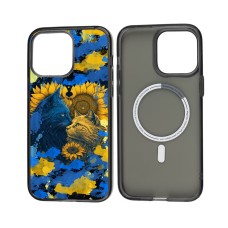 Чохол для iPhone 13 MixCase MagSafe MagSafe патріотичний Українські котики
