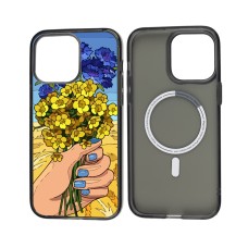 Чохол для iPhone 13 MixCase MagSafe MagSafe патріотичний квіти України