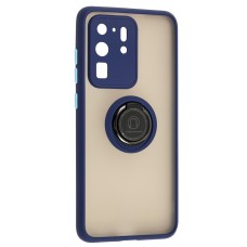 Чохол для Samsung Galaxy S20 Ultra (G988) LikGus Edging Ring синій