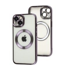 Чохол для iPhone 13 Fibra Chrome MagSafe dark purple