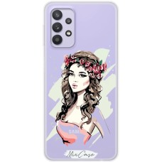 Чохол для Samsung Galaxy A32 (A325) Mixcase дівчина дизайн 10