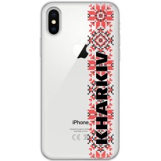 Чохол для iPhone X / Xs MixCase патріотичні KHARKIV