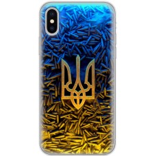 Чохол для iPhone X / Xs MixCase патріотичні Тризум серед куль