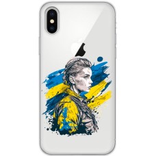 Чохол для iPhone X / Xs MixCase патріотичні незламна Українка