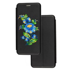 Чохол-книжка Samsung Galaxy J5 2016 (J510) з малюнком синя квітка