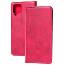 Чохол книжка Samsung Galaxy A12 (A125) Black magnet рожевий