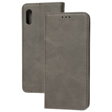 Чохол книжка для Xiaomi Redmi 9A Black magnet сірий