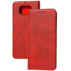 Чохол книжка для Xiaomi Poco X3 / X3 Pro Black magnet червоний