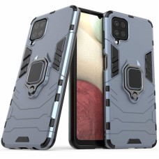 Чохол удароміцний Transformer Ring для Samsung Galaxy A12 (A125) з кільцем сірий