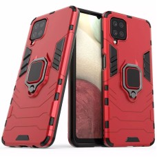 Чохол удароміцний Transformer Ring для Samsung Galaxy A12 (A125) з кільцем червоний