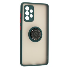 Чохол для Samsung Galaxy A72 (A726) LikGus Edging Ring оливковий