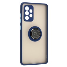 Чохол для Samsung Galaxy A72 (A726) LikGus Edging Ring синій
