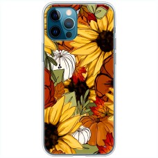 Чохол для iPhone 12 Pro MixCase осінь гарбузи і соняшники