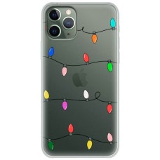 Чохол для iPhone 11 Pro Max MixCase Новий рік кольорова гірлянда
