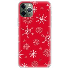 Чохол для iPhone 11 Pro Max MixCase Новий рік паттерн сніжинки