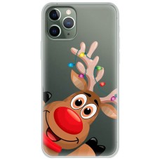 Чохол для iPhone 11 Pro Max MixCase Новий рік олень у гірлянді