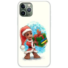 Чохол для iPhone 11 Pro Max MixCase Новий рік Грут із подарунком