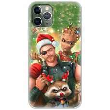 Чохол для iPhone 11 Pro Max MixCase Новий рік новорічний Марвел