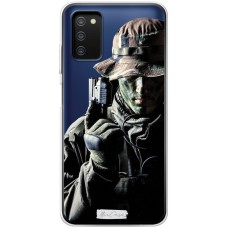 Чохол для Samsung Galaxy A03s (A037) Mixcase військові солдати НАТО