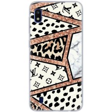 Чохол для Samsung Galaxy A10 (A105) MixCase Леопард Louis Vuitton мозаїка