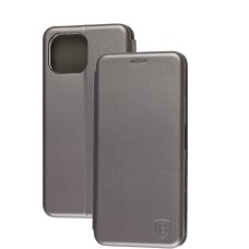 Чохол книжка Premium для Xiaomi Mi 11 Lite сірий