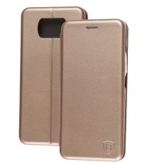 Чохол книжка Premium для Xiaomi Poco X3 / X3 Pro рожево-золотистий